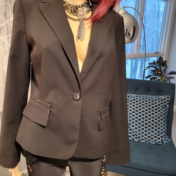 Calvin Klein pinstripe blazer 6 - Picture 4 of 10